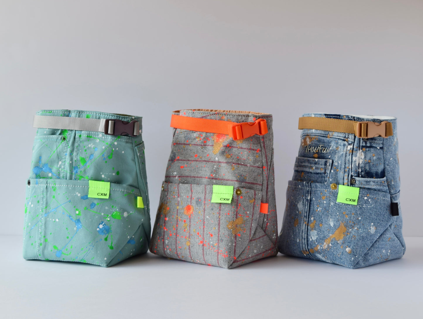 THOUFUN × CXM チョークバケット【PORTE】 トップグレー×レッド