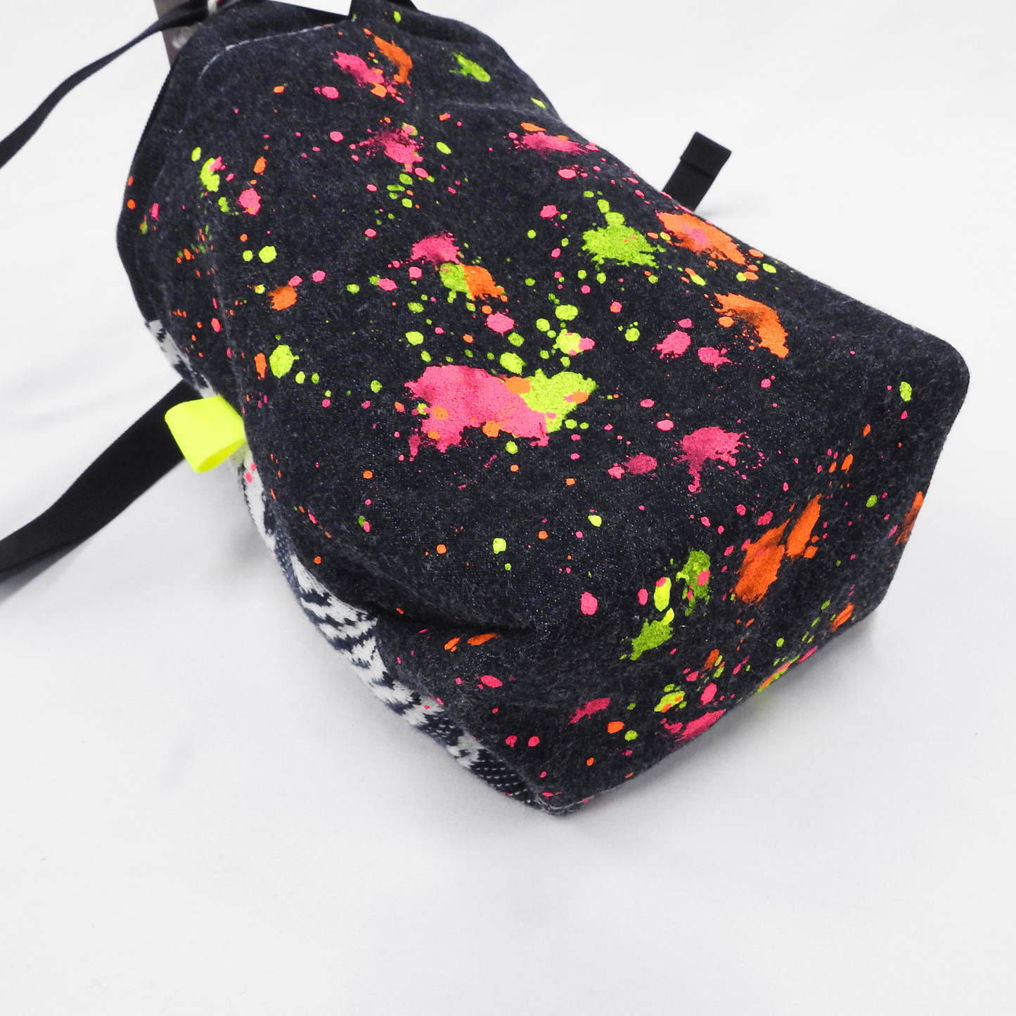 THOUFUN ×CXM Chalk bag with belt 【LAPOCHE】　ネイビーパームJQ×ネオンピンク