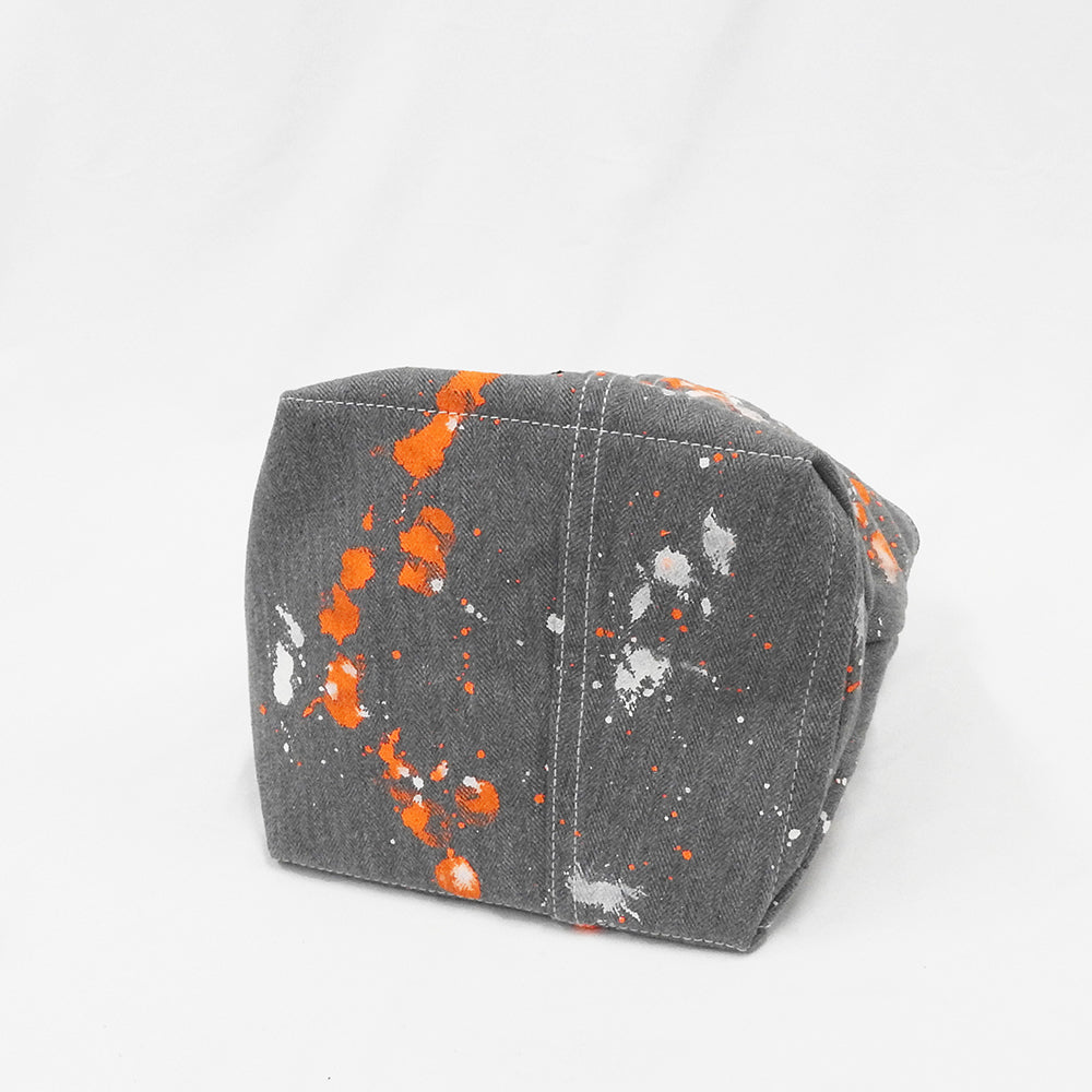 THOUFUN ×CXM　チョークバケット【PORTE】　グレーへリンボン ×オレンジ