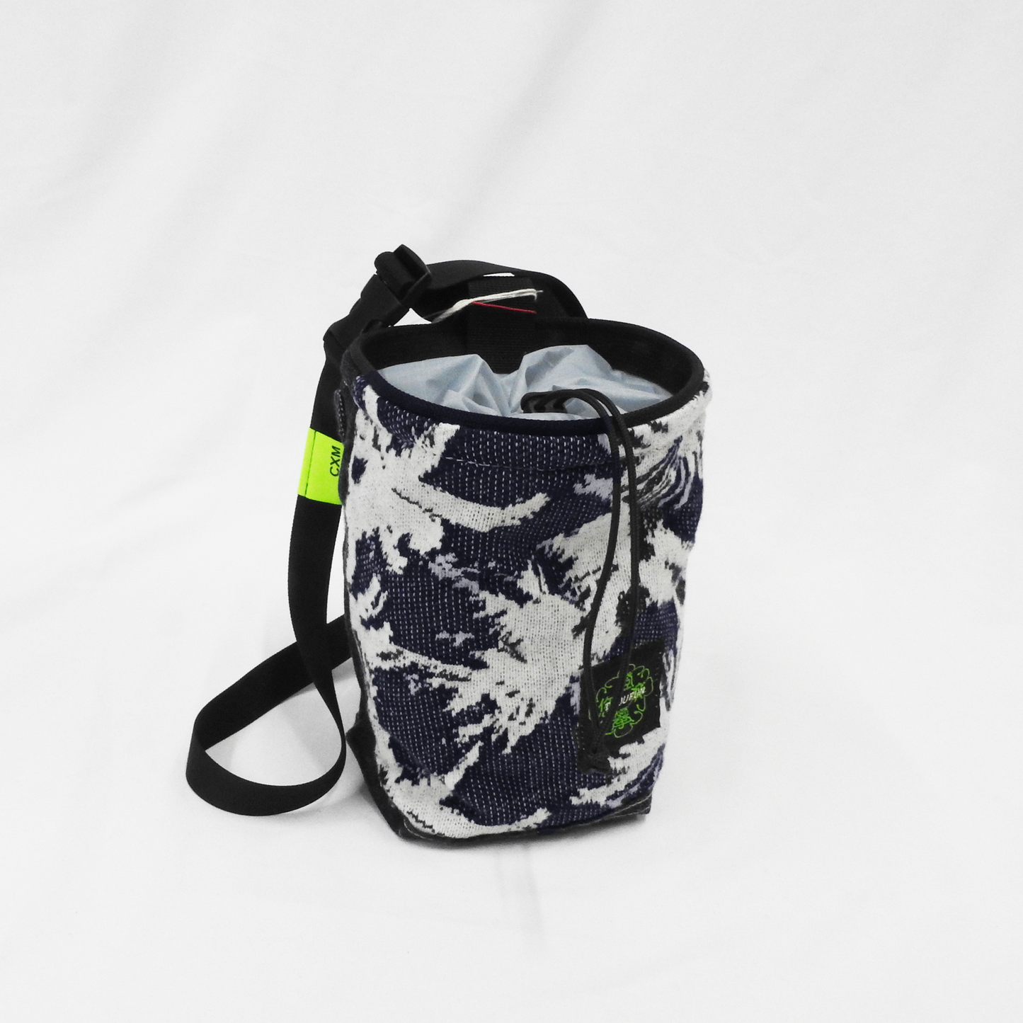 THOUFUN ×CXM Chalk bag with belt 【LAPOCHE】　ネイビーパームJQ×グレー