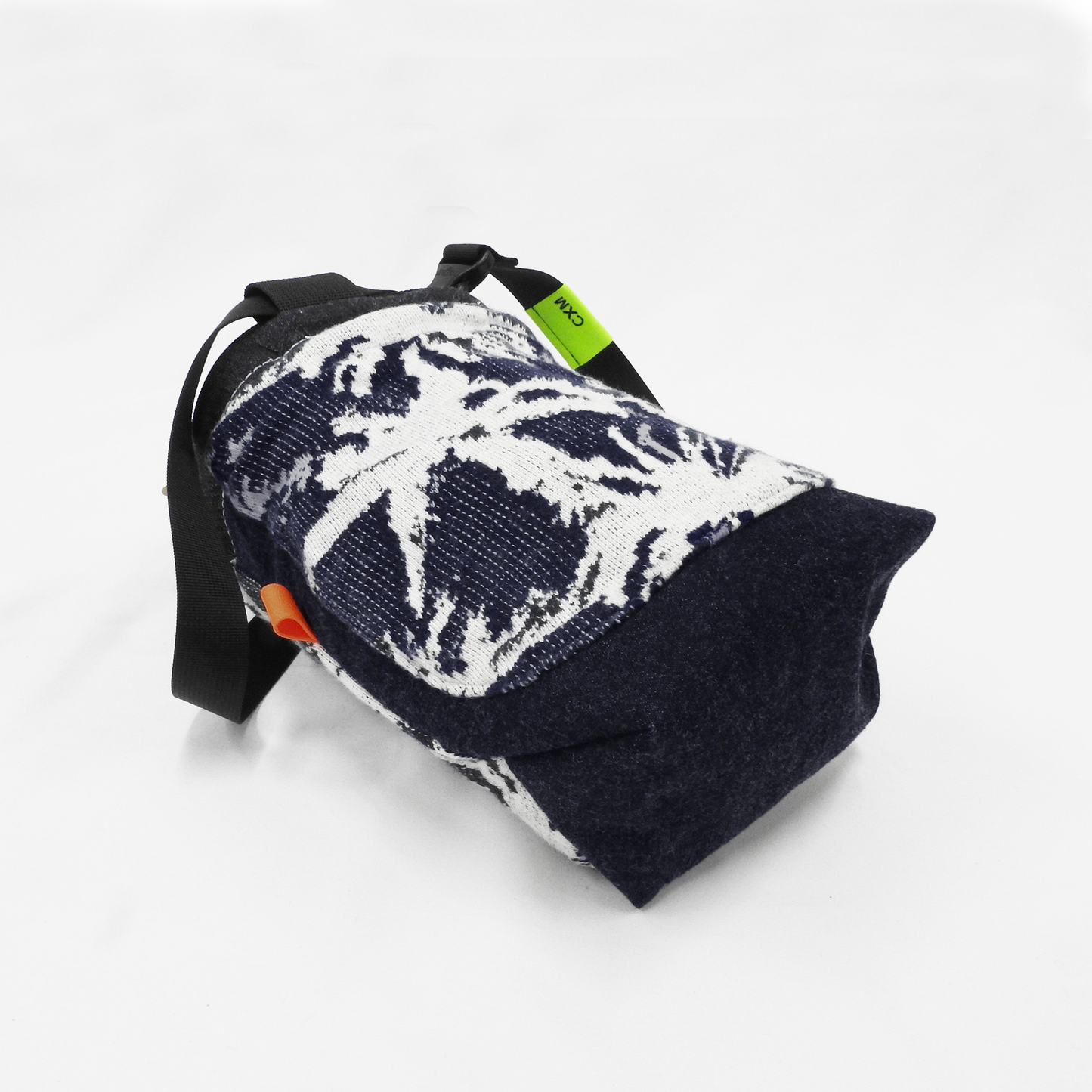 THOUFUN ×CXM Chalk bag with belt 【LAPOCHE】　ネイビーパームJQ×グレー