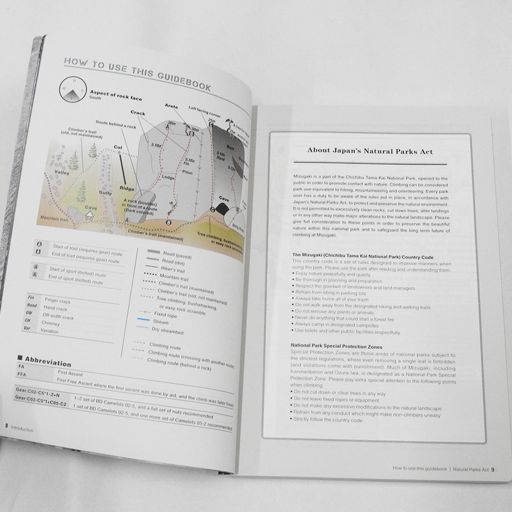 Mizugaki Climbing Guide English version (route guidebook)